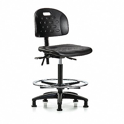 Poly Chair High FR Glides Black Poly