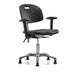 Poly CR Chair Desk Arms Glides Blk