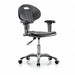 Erie Poly CR Chr Desk Arms Cast Blk