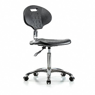 Erie Poly CR Chair Med Casters Blk