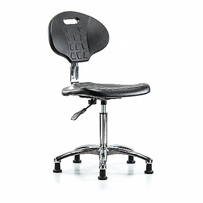 Erie Poly CR Chair Med Glides Blk