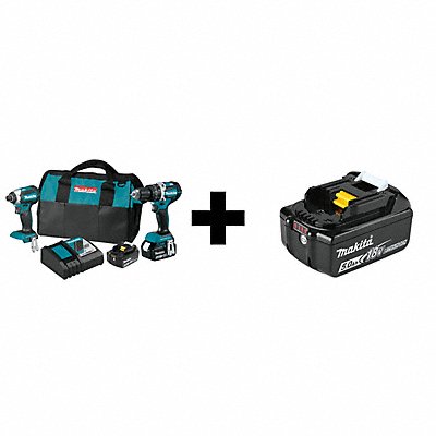 Cordless Combination Kit 18V DC 2 Tools