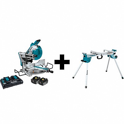 Miter Saw Kit Cordless 10 in Blade Dia