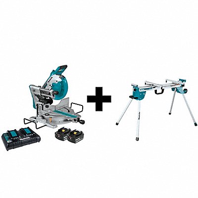 Miter Saw Kit Cordless 10 in Blade Dia