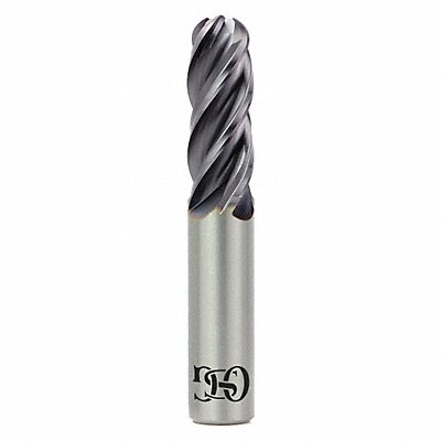 Ball End Mill Single End 1/4 Carbide