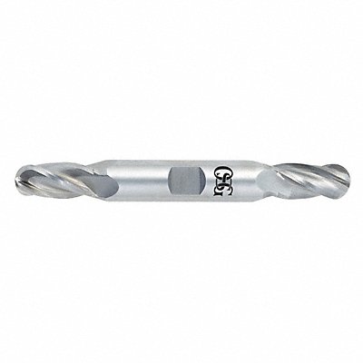 Ball End Mill Single End 7/32 Carbide