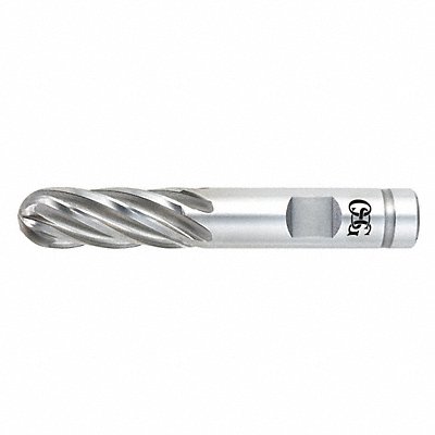 Ball End Mill Single End 1/2 Pwd Metal