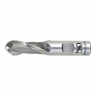 Ball End Mill Single End 3/16 Cobalt