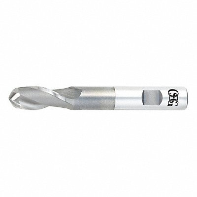 Ball End Mill Single End 3/16 Cobalt