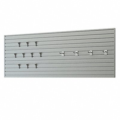 Slatwall Kit 3/4inx36inx96in Silver