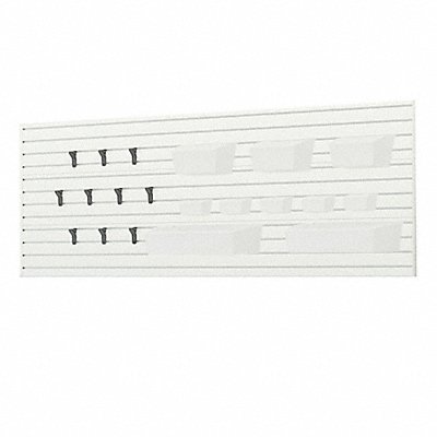 Slatwall Kit 3/4inx36inx96in White