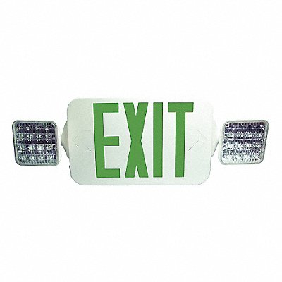 LED Emergency Combo Unit White Green