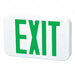 Exit Sign LED Green Letter7-1/4 in H