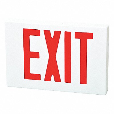 Exit Sign LED Red Letter 8-1/4 in H