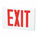 Exit Sign LED Red Letter 8-1/4 in H