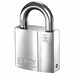 Keyed Padlock 1 3/32 in Rectangle Silver