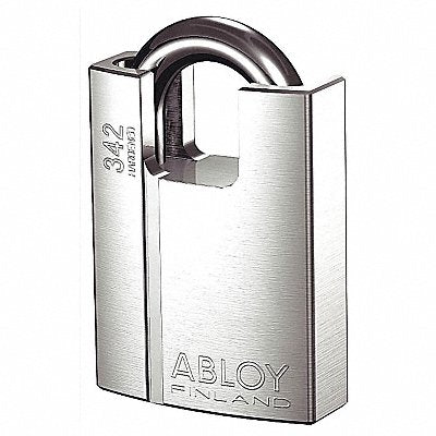 Keyed Padlock 1 in Rectangle Silver