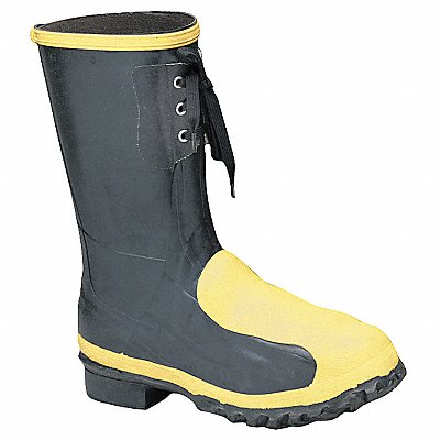 Rubber Boot Men s 9 Mid-Calf Black PR