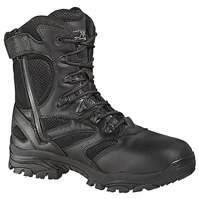 Boots 10-1/2XW Black Side Zipper PR