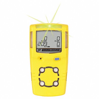 Single Gas Detector Carbon Monoxide Yllw