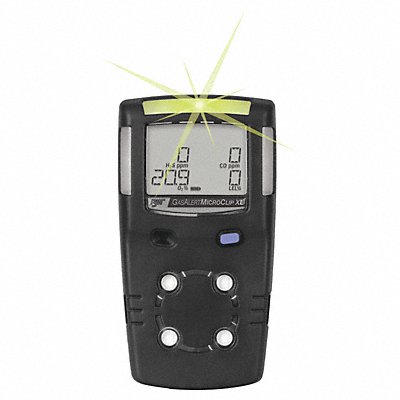 Single Gas Detector Carbon Monoxide Blck