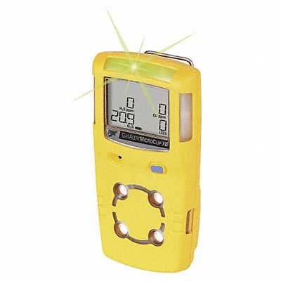 Multi-Gas Detector O2/LEL/H2S/CO Yellow