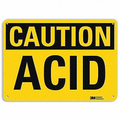 Caution Sign 10 in x 14 in Plastic