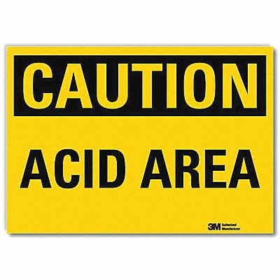 Caution Sign 7 in x 10 in Rflct Sheeting