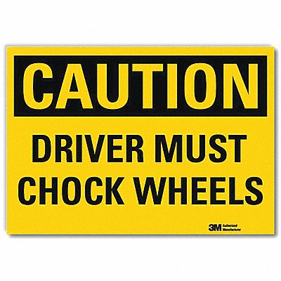 Caution Sign 7inx10in Reflctv Sheeting