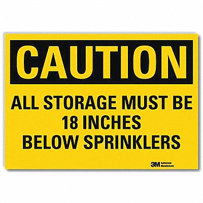 Caution Sign 5inx7in Reflective Sheeting