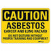 Caution Sign 7 in x 10 in Aluminum