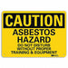 Caution Sign 10 in x 14 in Aluminum