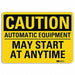 Caution Sign 7 in x 10 in Aluminum