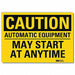 Caution Sign 7inx10in Reflctv Sheeting