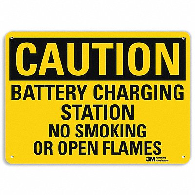 No Smoking Sign 10 inx14 in Aluminum