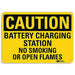 No Smoking Sign 10 inx14 in Aluminum