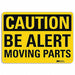 Caution Sign 7 inx10 in Plastic