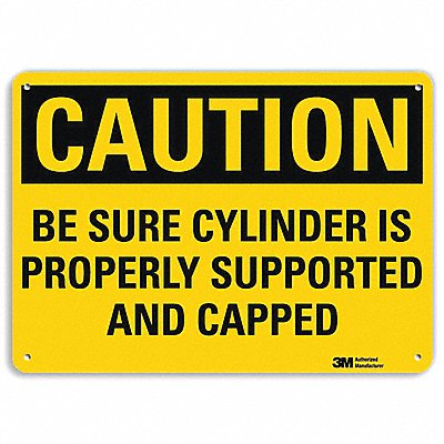 Caution Sign 10 inx14 in Aluminum