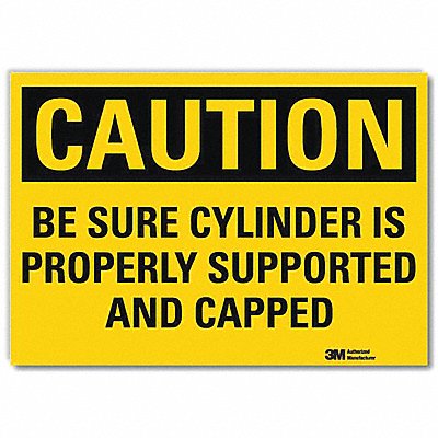Caution Sign 7inx10in Reflctv Sheeting
