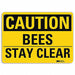 Caution Sign 7 in x 10 in Aluminum