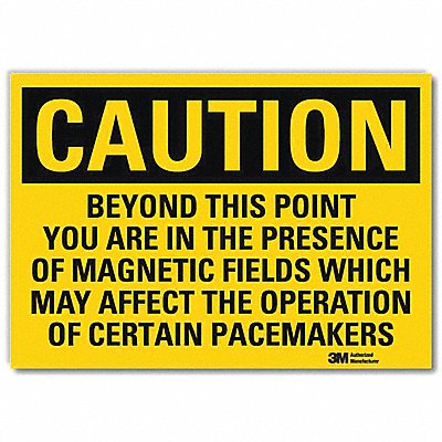 Caution Sign 5inx7in Reflective Sheeting