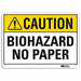 Caution Sign 10 in x 14 in Aluminum