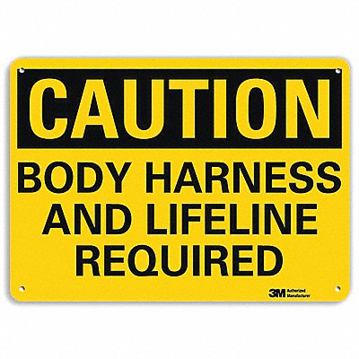 Safety Sign 7 in x 10 in Aluminum