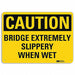 Caution Sign 7 in x 10 in Aluminum