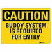 Caution Sign 10 in x 14 in Aluminum