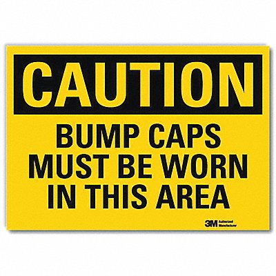 Caution Sign 7 in x 10 in Rflct Sheeting