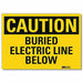 Caution Sign 7 in x 10 in Rflct Sheeting