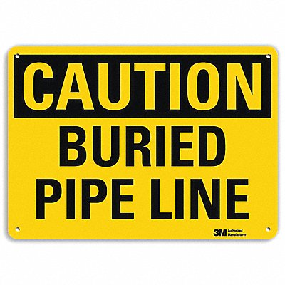 Safety Sign 7 in x 10 in Aluminum