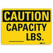 Caution Sign 10 inx14 in Plastic