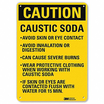 Caution Sign 10 in x 7 in Aluminum